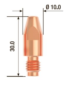 FUBAG Контактный наконечник M8х30 мм ECU D=1.4 мм (10 шт.) в Саранск фото