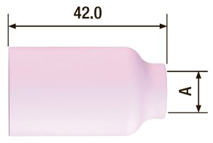 FUBAG Сопло керамическое для газовой линзы №7 ф11 FB TIG 17-18-26 (2 шт.) в Саранск фото