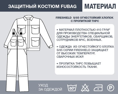 Защитный костюм Fubag размер 56 рост 5 в Саранск фото