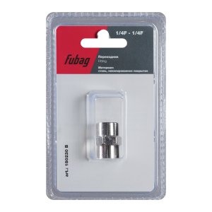 FUBAG Переходник 1/4 дюйма F - 1/4 дюйма F, блистер 1 шт в Саранск фото
