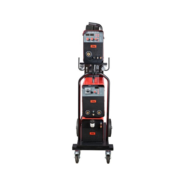 Полуавтомат сварочный FUBAG INMIG 500T DW SYN + подающий механизм DRIVE INMIG DW SYN + шланг-пакет 5 метров 70 мм2 14 pol с жидкостным охлаждением для INMIG 500T DW SYN + горелка FB 500 3m + блок жидкостного охлаждения Cool 70 + тележка для аппаратов в Саранск фото