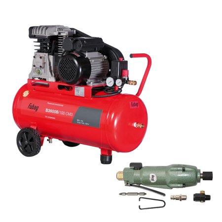 Ременной одноступенчатый компрессор FUBAG B3600B/100 CM3 + Пневмовинтоверт в ПОДАРОК
