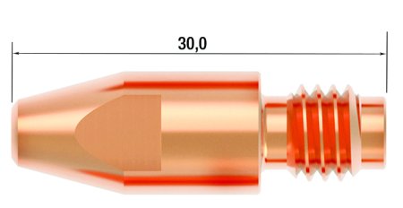 FUBAG Контактный наконечник M8 X 30мм CUCRZR 1.2мм /.045 дюйма (10 шт.) в Саранск фото