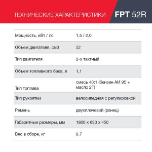 Бензиновый триммер FUBAG FPT 52R в Саранск фото